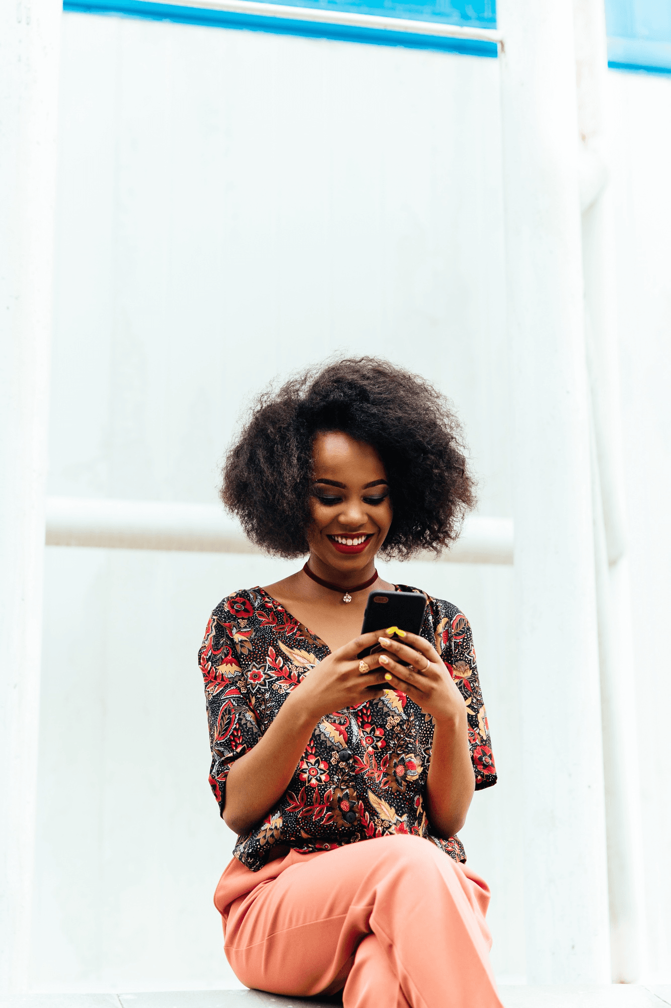 Customer using CoinSend on their phone